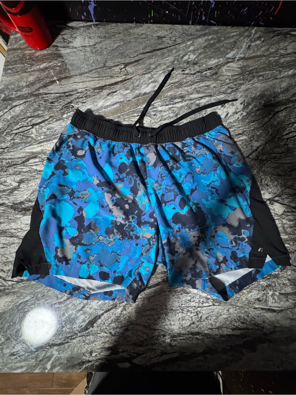 Russell Athletic Blue Camo Performance Shorts